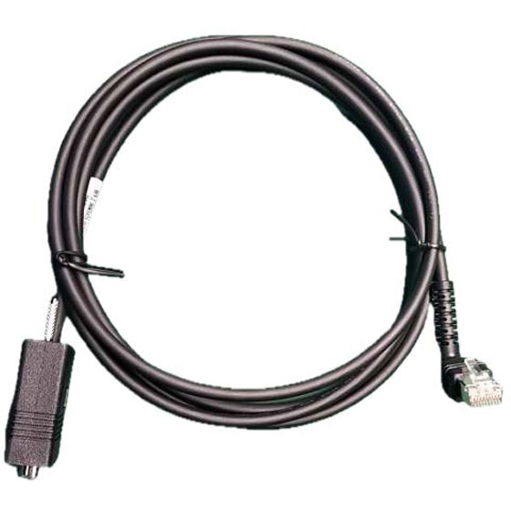 Zebra CBL-R20755-01 DS5502 7ft Standard RS232 Cable w/ Right Angle Connector