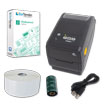 ZD411T Barcode Label Printer Starter Kit, Includes Software & Labels